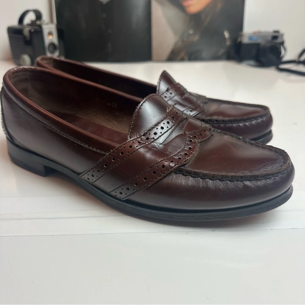 Dark Academia Penny Loafers | Polo Ralph Lauren Heritage Leather Slip Ons